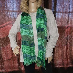 Copper Key green scarf
